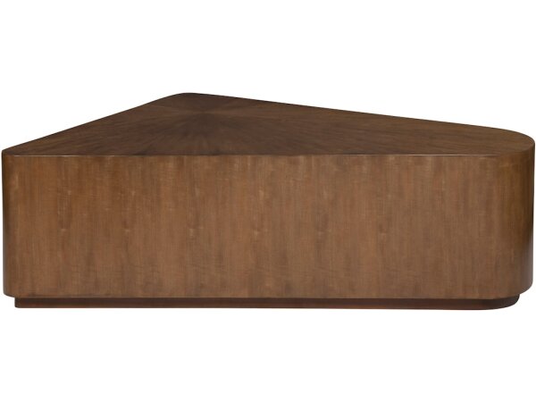 Grove - Anegre Triangle Shaped Cocktail Table