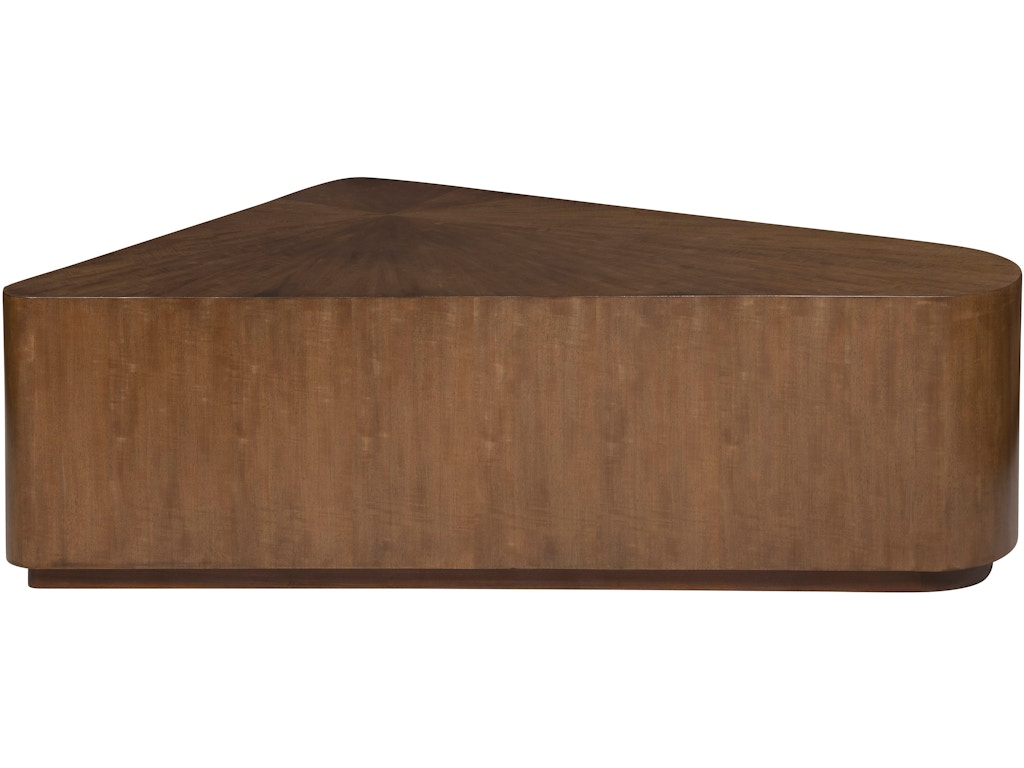 Grove - Anegre Triangle Shaped Cocktail Table