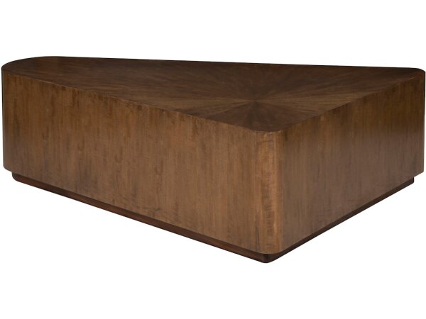 Grove - Anegre Triangle Shaped Cocktail Table - Image 2