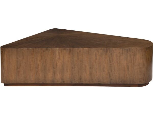 Grove - Anegre Triangle Shaped Cocktail Table