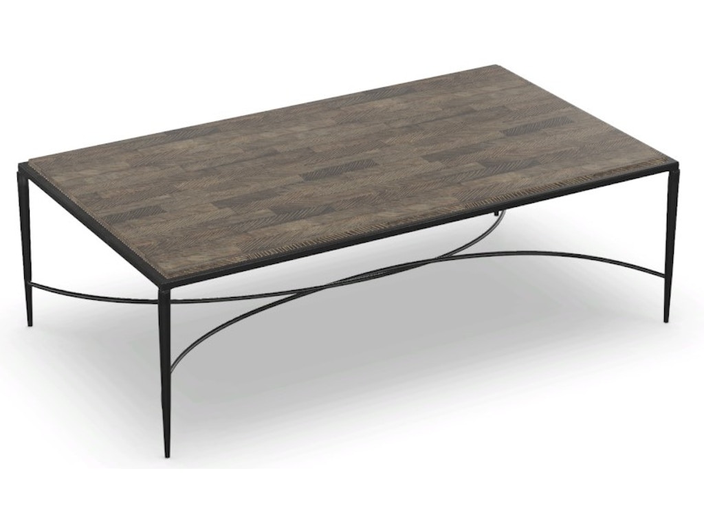 Sabine Rec Cocktail Table/Coconut Fiber Top