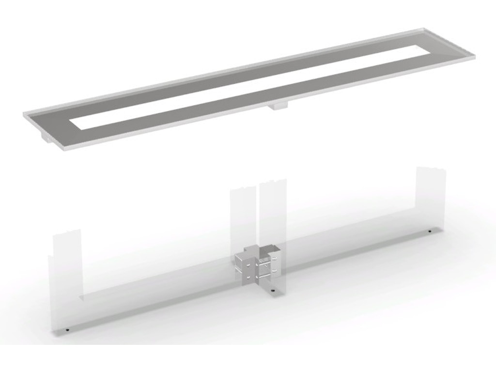 Nova Console Table with Glass Top