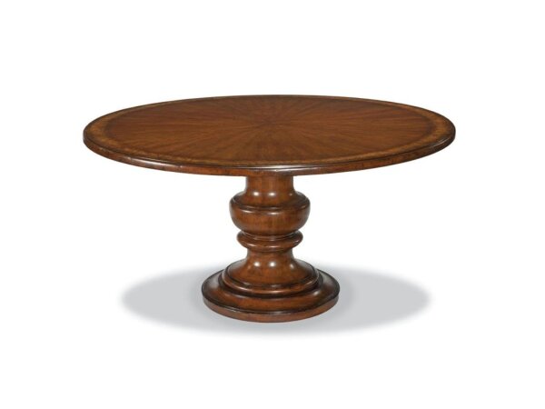 58 inches diameter top, not hand planed
