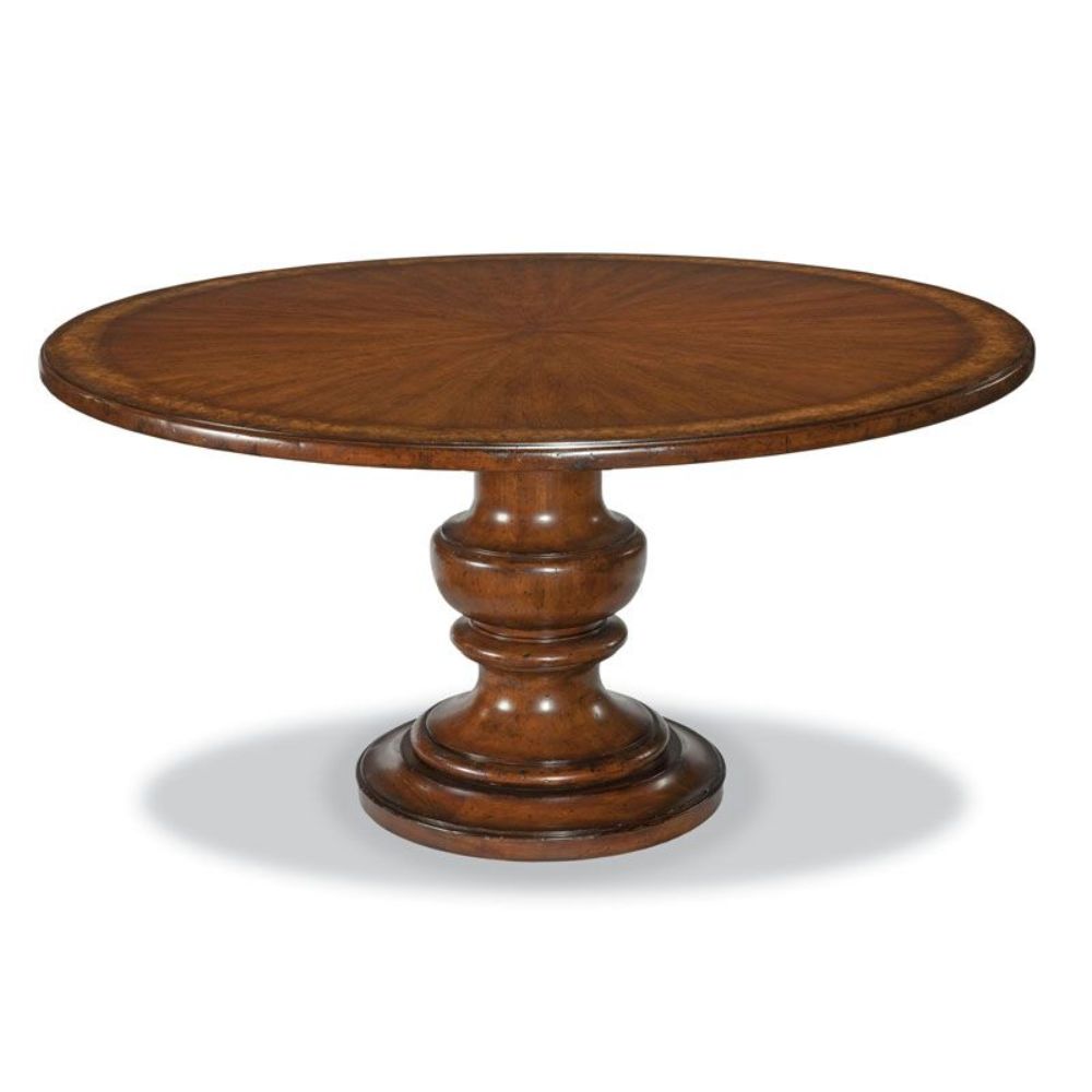 58 inches diameter top, not hand planed