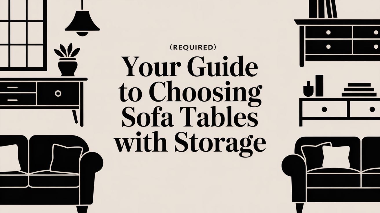 sofa tables with storage guide cover