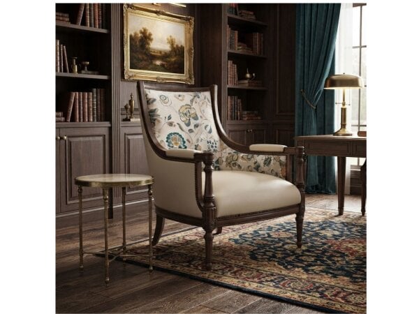 carved accent chair