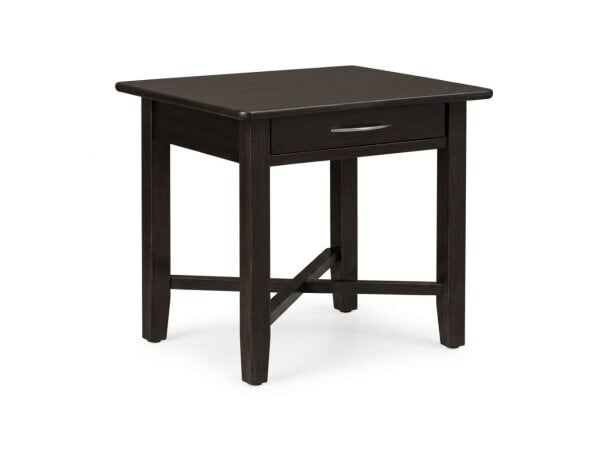 demilune square end table