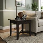 demilune square end table