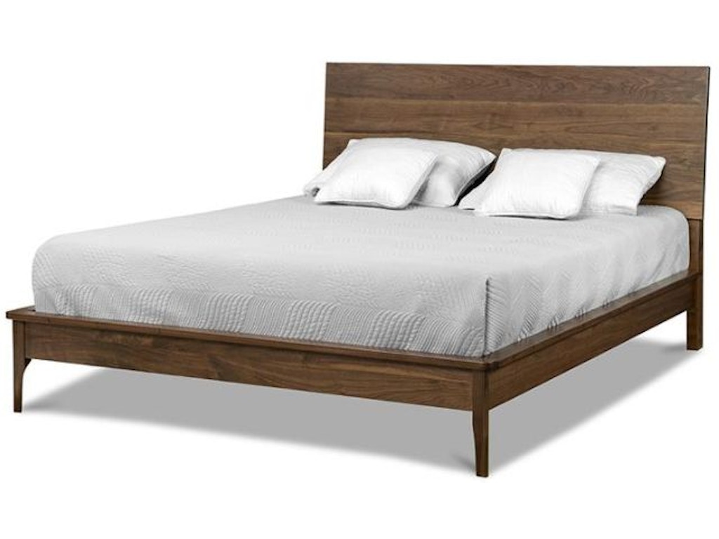 Evora Queen Platform Bed with Wood Headboard & 12-7/8" Wraparound Footboard with Posture Board