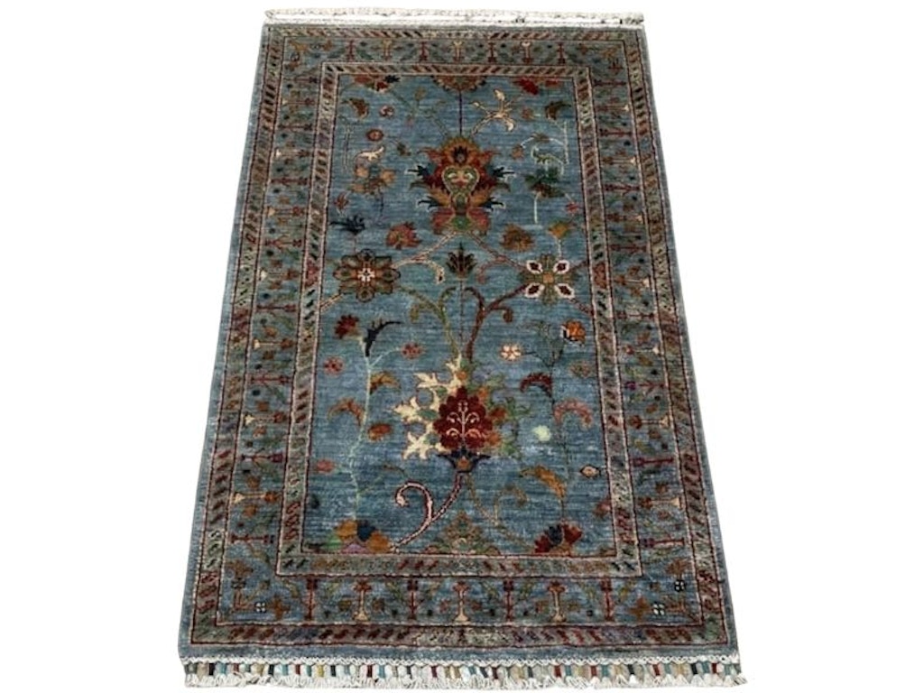 Afghan Tribal Rug- (2.6x4.3)