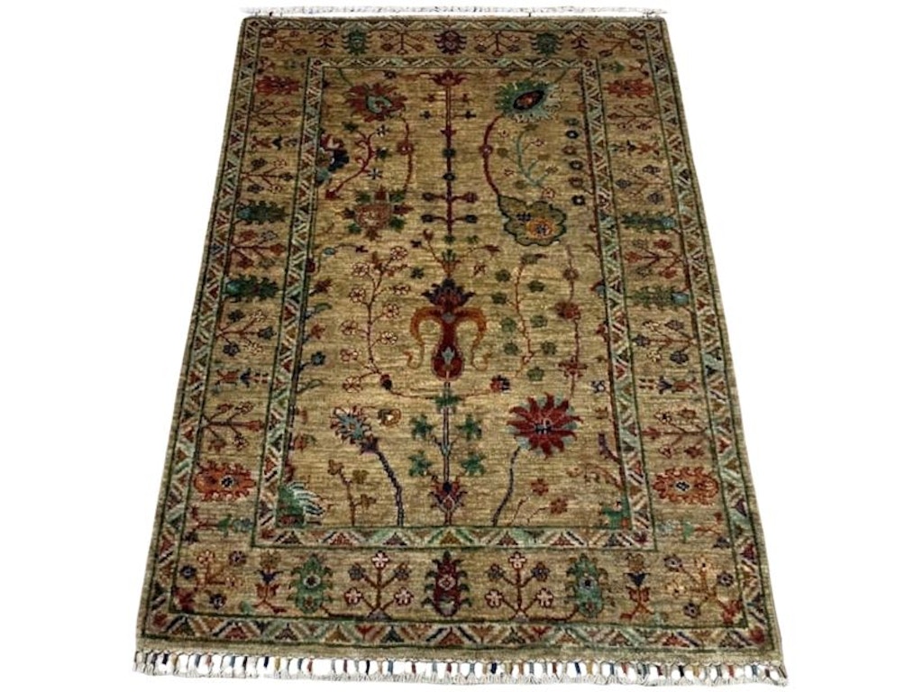 Afghan Tribal Rug- (3.3x4.9)