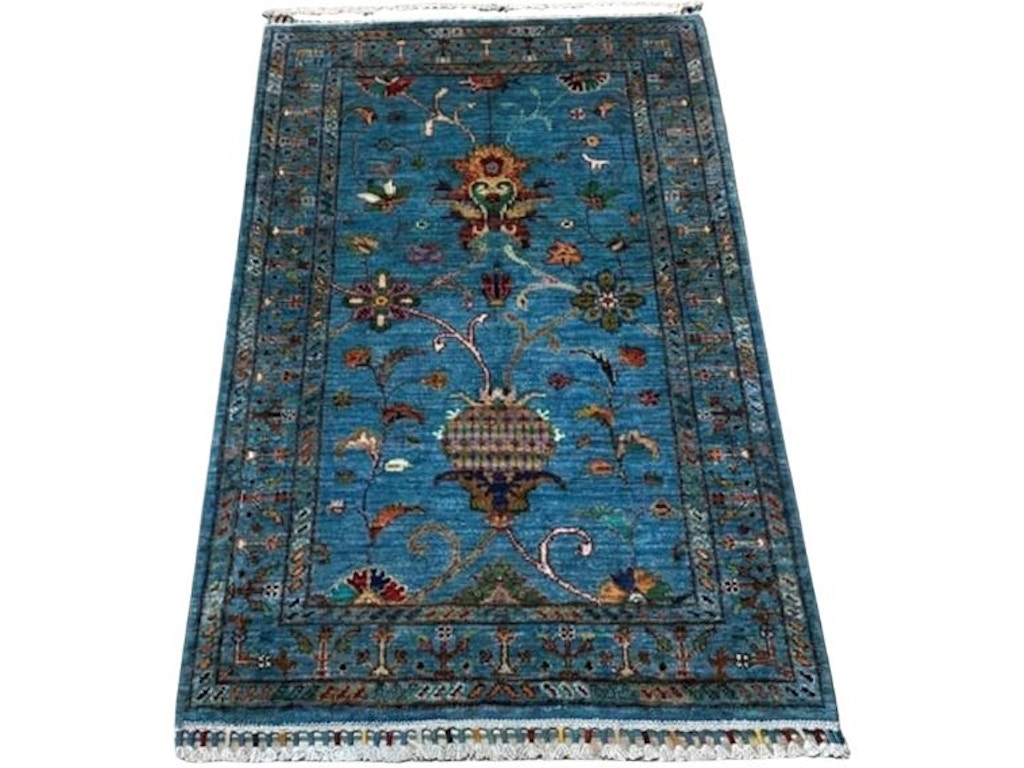 Afghan Tribal Rug-(2.6x4.3)