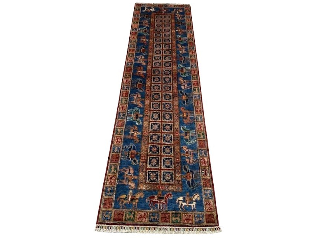 Afghan Tribal Runner- (9.8x2.6)