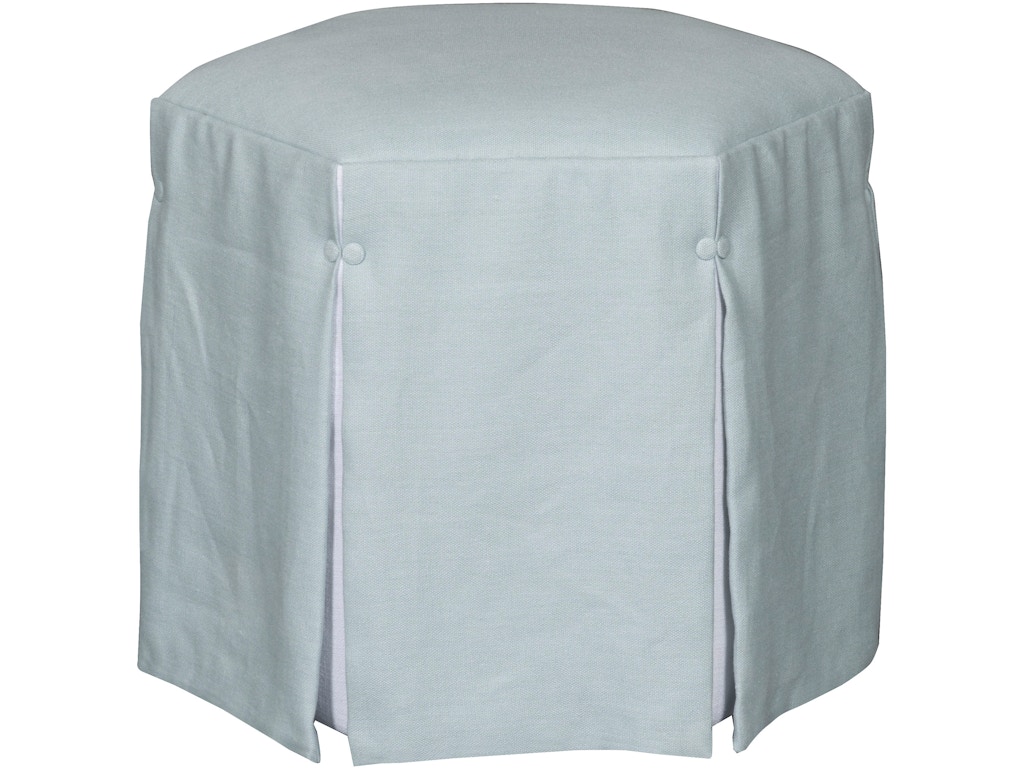 Aubree Hexagon Waterfall Skirt Ottoman