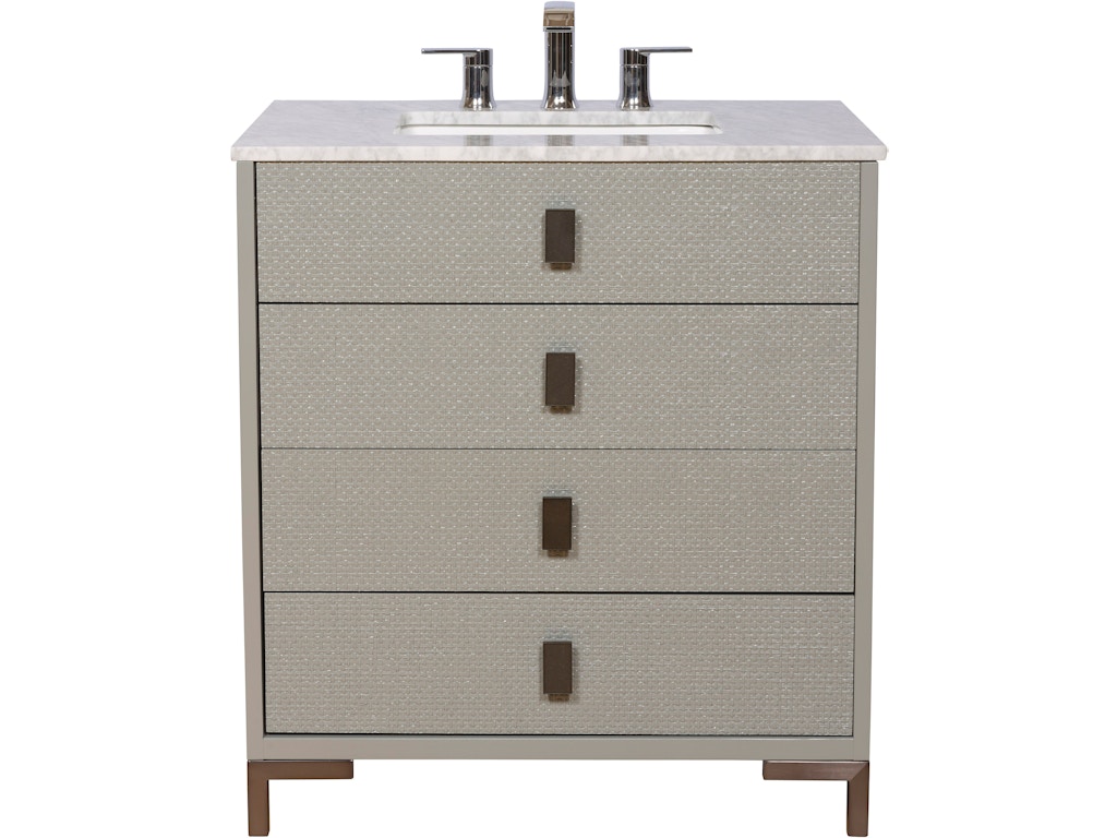 va07g_qb-chelsea-gray-ho Abby Vanity with Metal Leg - Image 1