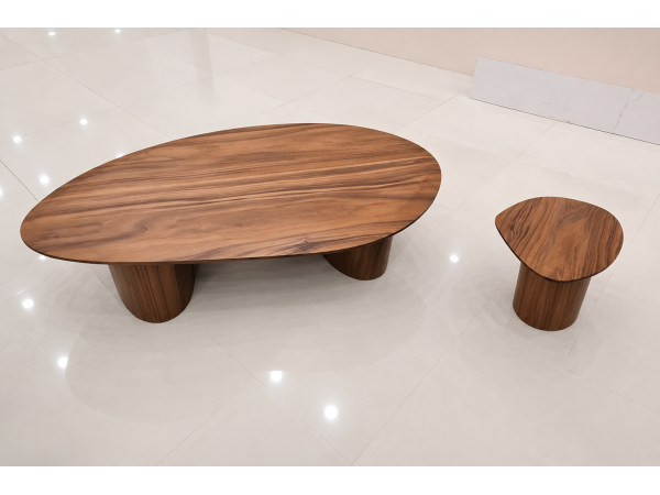 slim walnut – coffee & side table
