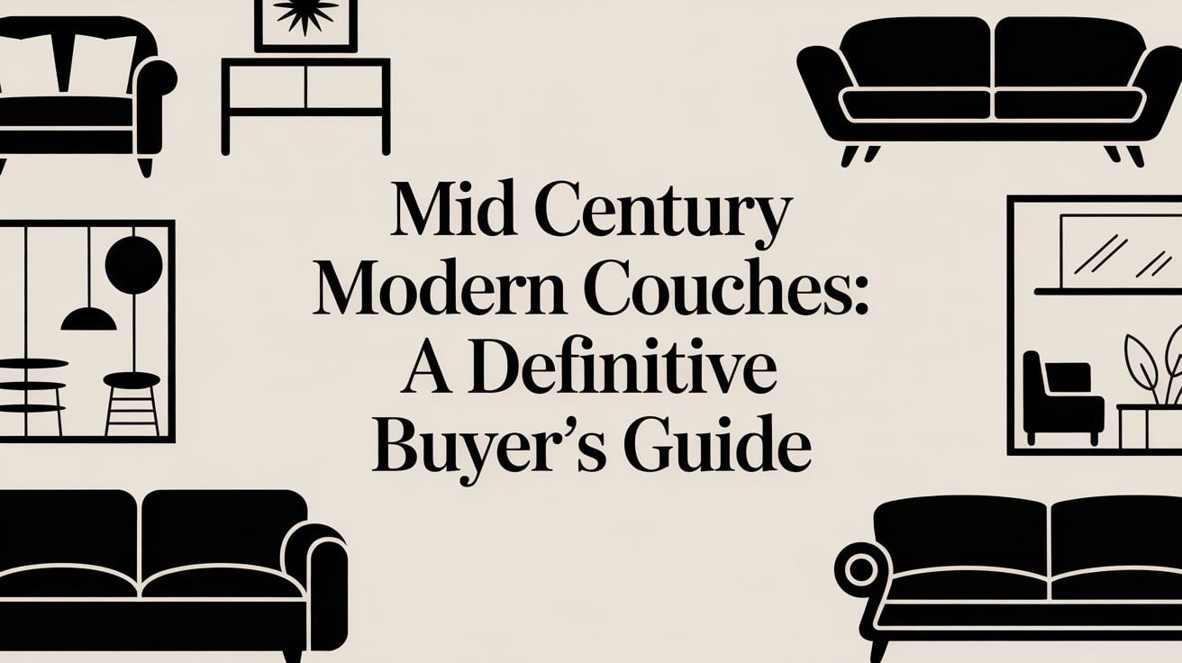 mid century modern couches furniture design