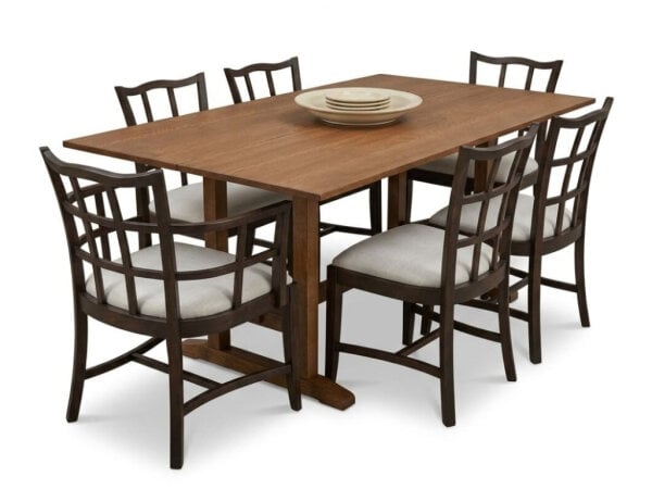 dining table with 6 chairs and 2 leaves