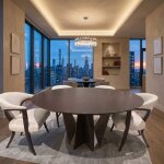 dining table and 8 chairs