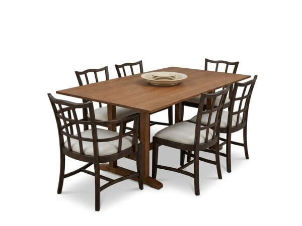 dining table with 6 chairs and 2 leaves