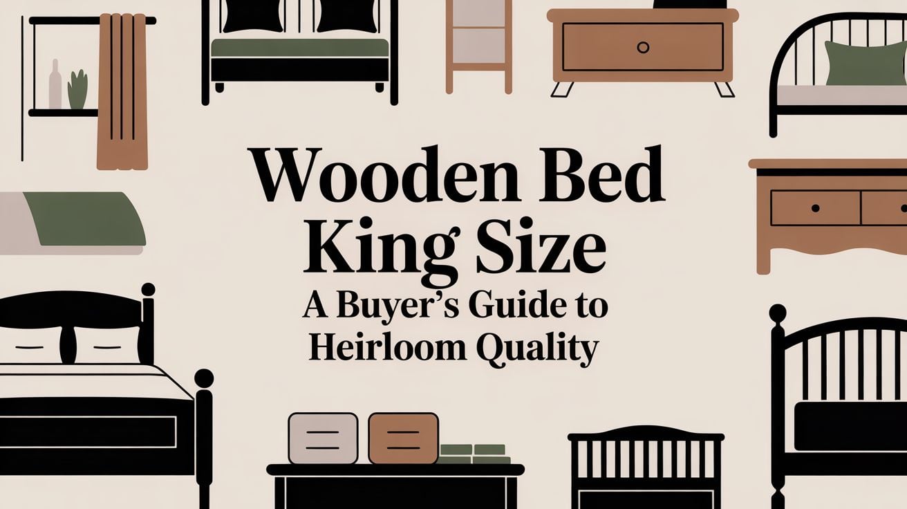 wooden bed king size furniture guide