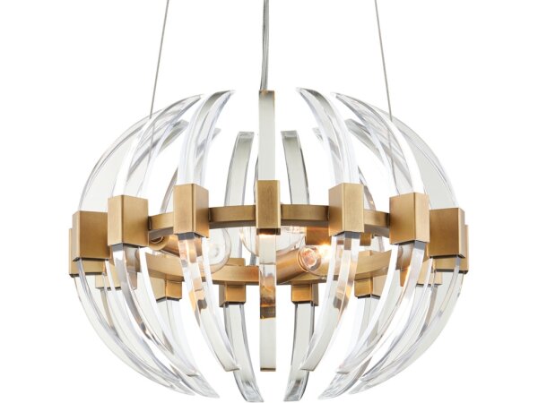 Coquette Small Brass Chandelier - Image 3