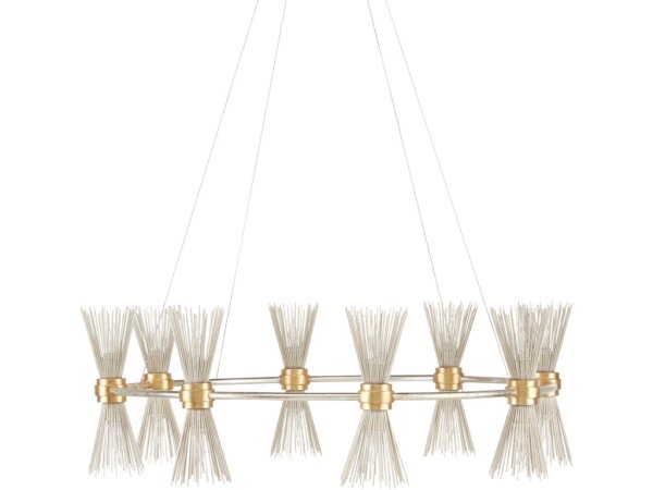 Novatude Gold and Silver Chandelier - Image 3