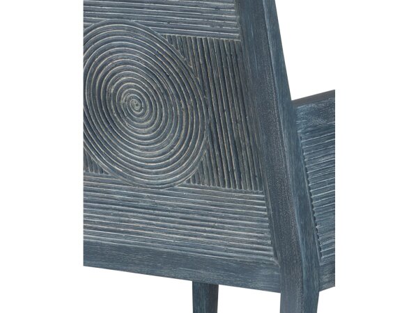 Santos Vintage Navy Armchair, Barrett Dusk - Image 2