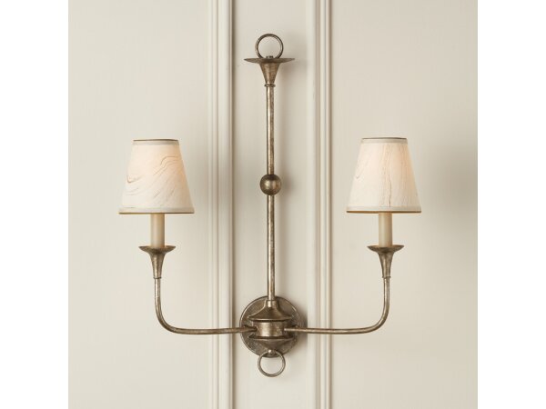 Marble Cream Paper Tapered Chandelier Shade - Image 3