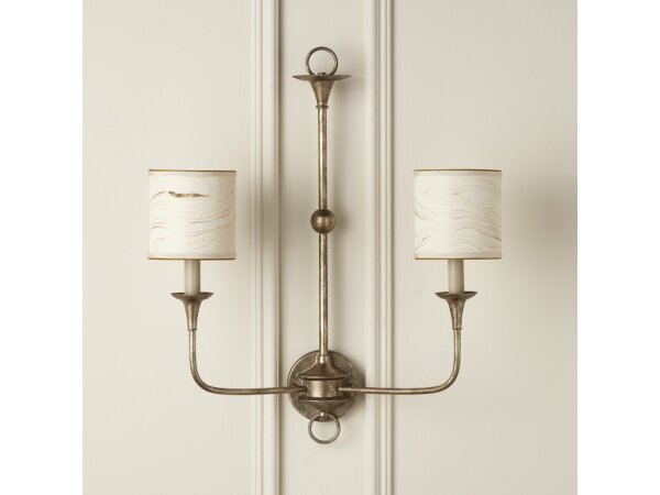 Marble Cream Paper Drum Chandelier Shade - Image 4