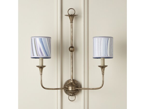 Marble Lavender Paper Drum Chandelier Shade - Image 4