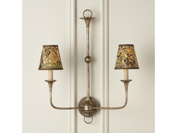 Marble Green Paper Tapered Chandelier Shade - Image 3