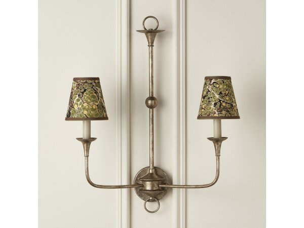 Marble Green Paper Tapered Chandelier Shade - Image 4