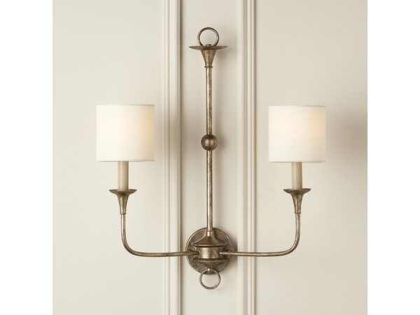 Off White Fine Grasscloth Tapered Chandelier Shade - Image 3