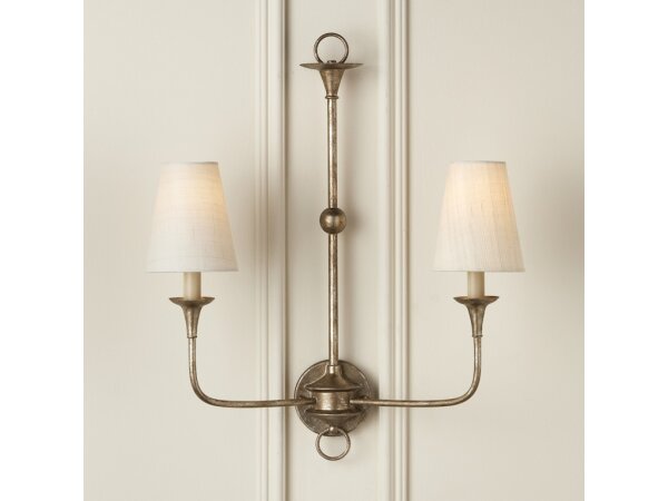 Ivory Fine Grasscloth Tapered Chandelier Shade - Image 3