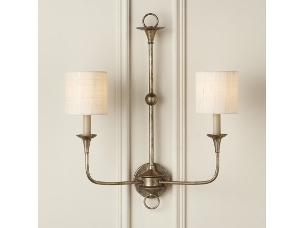 Ivory Fine Grasscloth Drum Chandelier Shade - Image 3