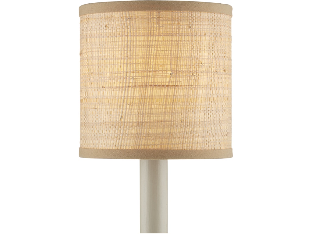 Natural Grasscloth Drum Chandelier Shade