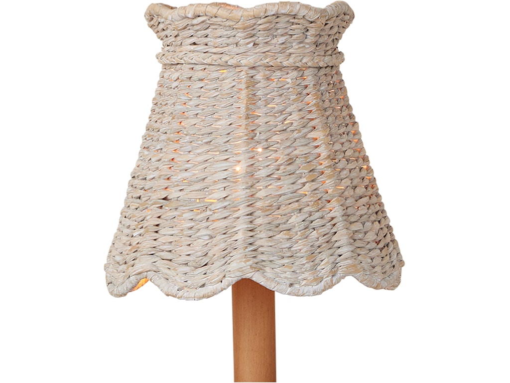 Annabelle Whitewashed Tapered Chandelier Shade