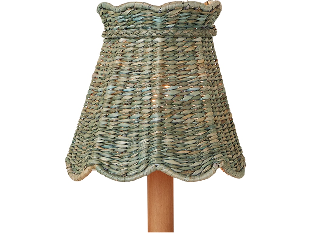 Annabelle Light Teal Tapered Chandelier Shade