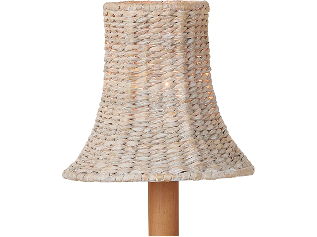 Bell Whitewashed Chandelier Shade
