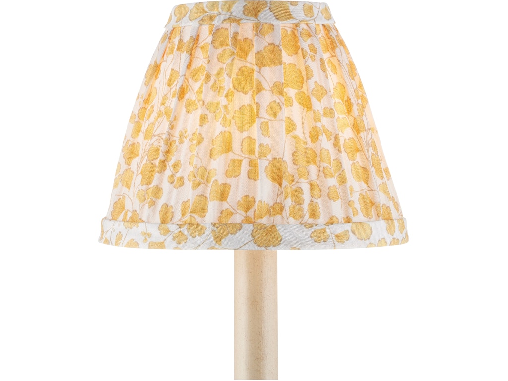 Maiden Fern Yellow Tapered Chandelier Shade