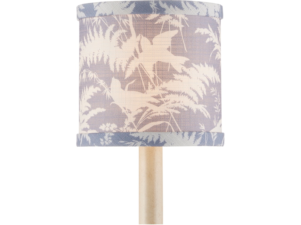 Aviary Dusty Blue Drum Chandelier Shade