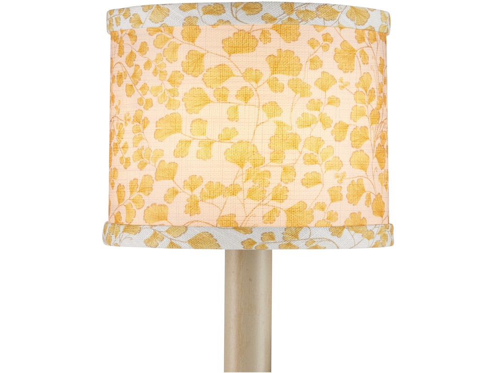 Maiden Fern Yellow Drum Chandelier Shade