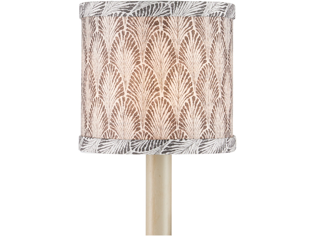 Plume Stone Drum Chandelier Shade