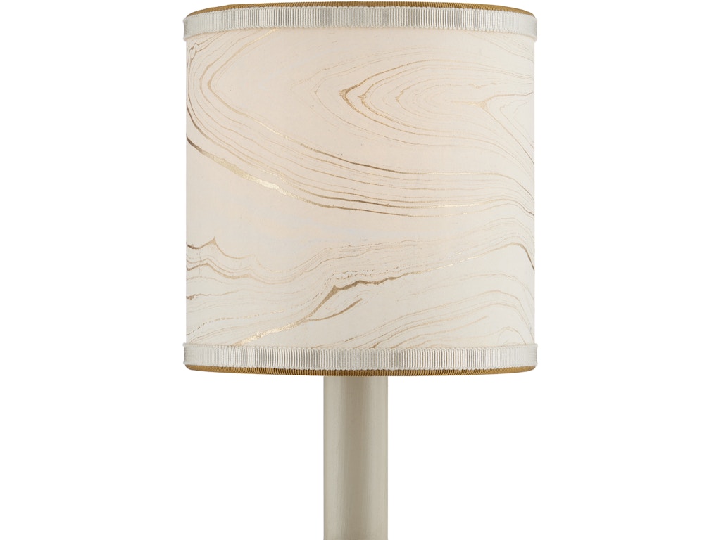 09000016 Marble Cream Paper Drum Chandelier Shade - Image 1