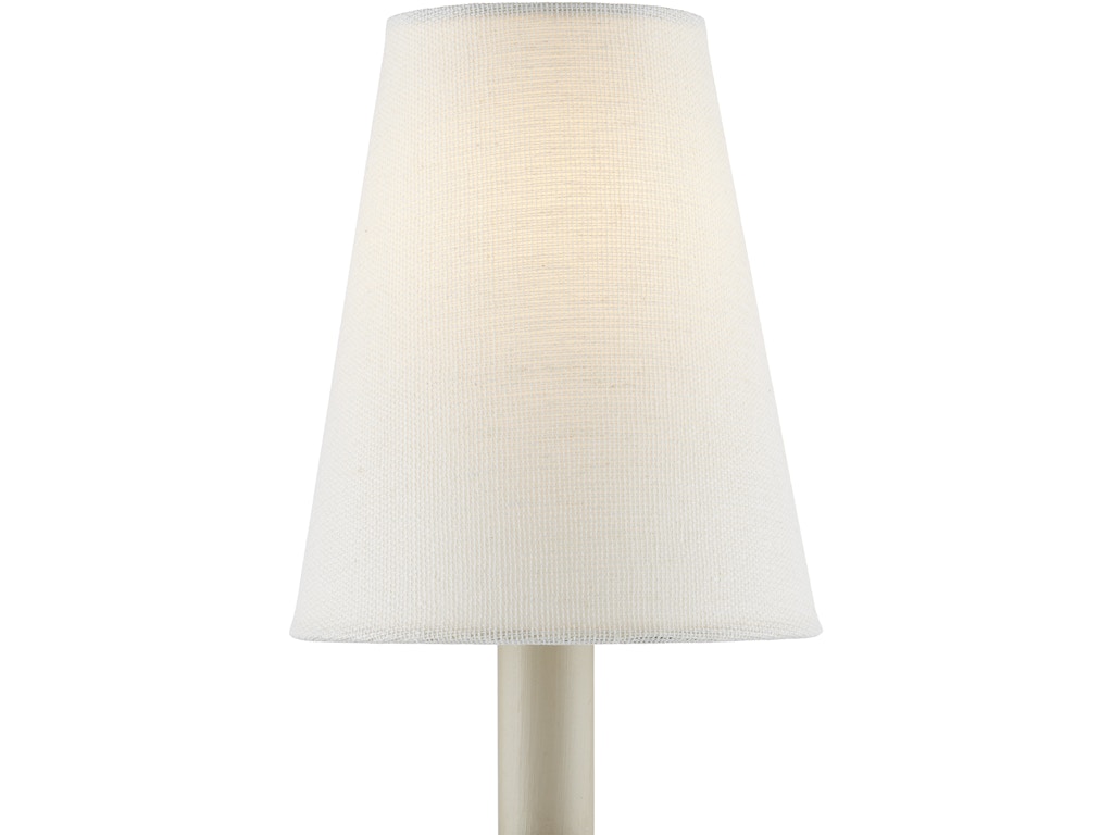 Off White Fine Grasscloth Tapered Chandelier Shade
