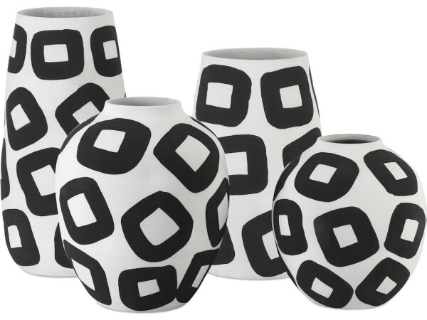 Pagliacci Small Black and White Vase - Image 4