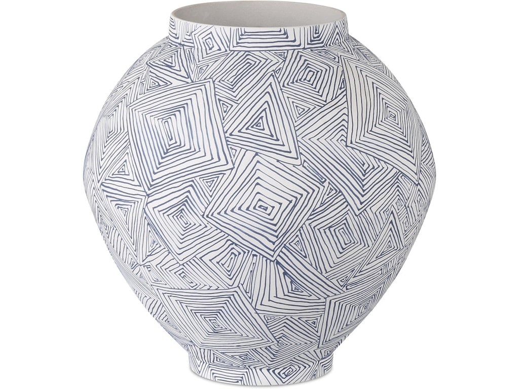 Blue Zag Medium Vase