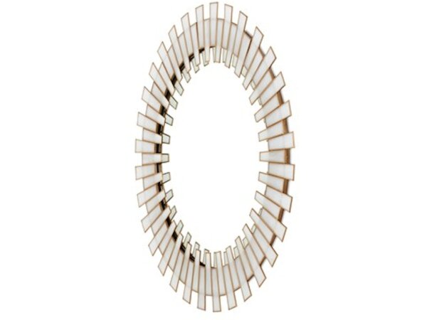 Glasdele White Round Mirror - Image 2
