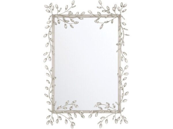 Forget-Me-Not Silver Rectangular Mirror